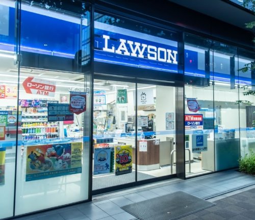 コンビニ　ローソン 日本橋茅場町店（コンビニ）まで284m