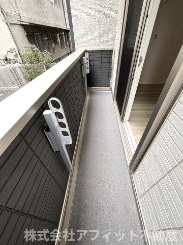 バルコニー　北向き