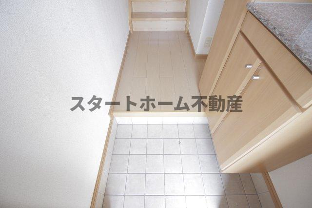 玄関　収納もある玄関です