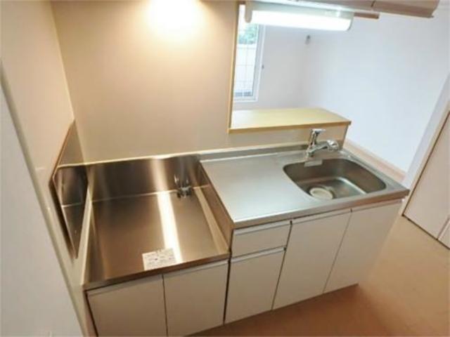 キッチン　２口ガスコンロ設置可