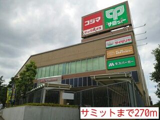 スーパー　サミット（スーパー）まで270m