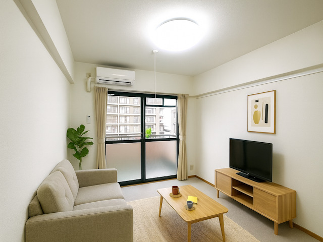 居室・リビング　CGで家具等を配置したもので家具等は含まれません。