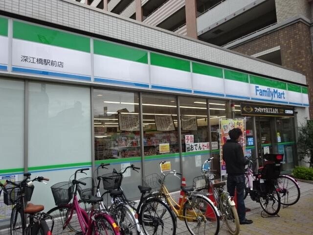 コンビニ　ファミリーマート・深江橋駅前店（コンビニ）まで307m