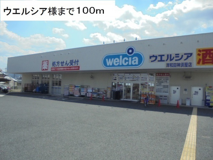 ドラックストア　ウエルシア（ドラッグストア）まで100m