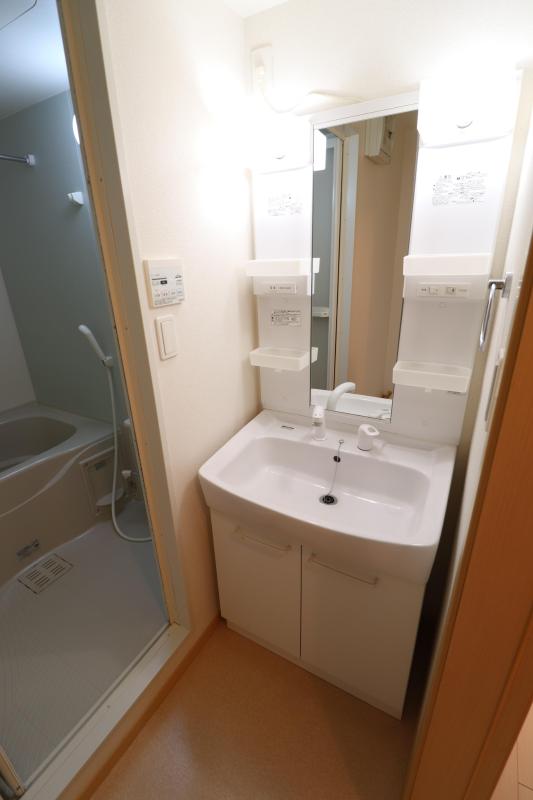 洗面設備　1　シャワー洗面台付き