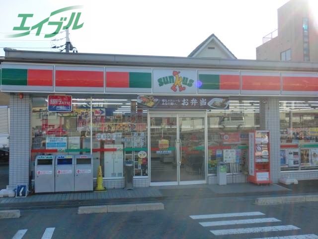 コンビニ　サンクス岡山清心女子大前（コンビニ）まで162m