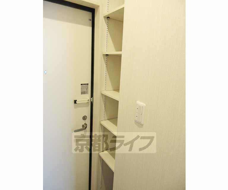 収納　充実したシューズボックス。