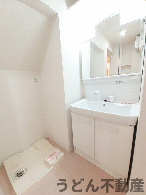 洗面設備　うどん県のお部屋探しはうどん不動産へ うどんちゃんとLINE