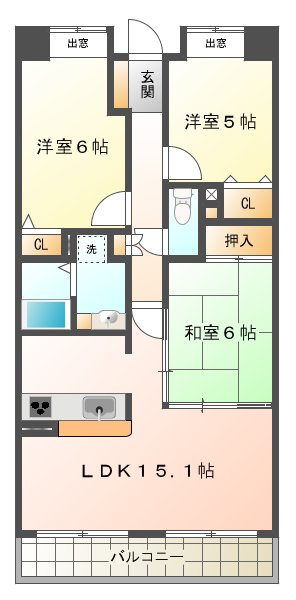ラウムズ垂水の間取り写真