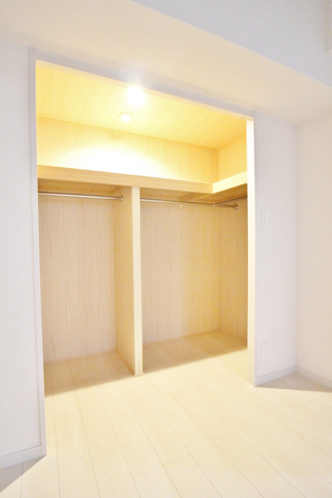 収納　クローゼット　同物件別号室参考写真。