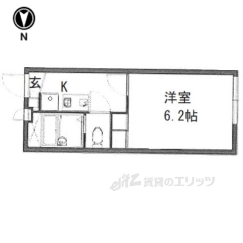 レオパレス売間サニーヒルの間取り写真