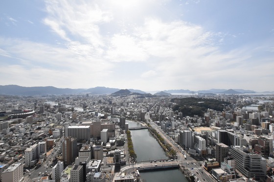 眺望　瀬戸内海まで見渡せます♪