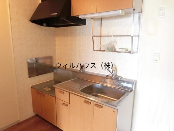 キッチン　ガスコンロ設置可！
