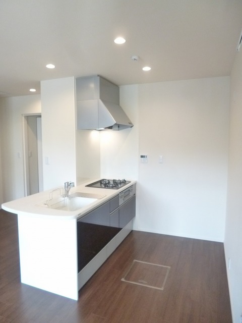 キッチン　おしゃれなペニンシュラキッチン