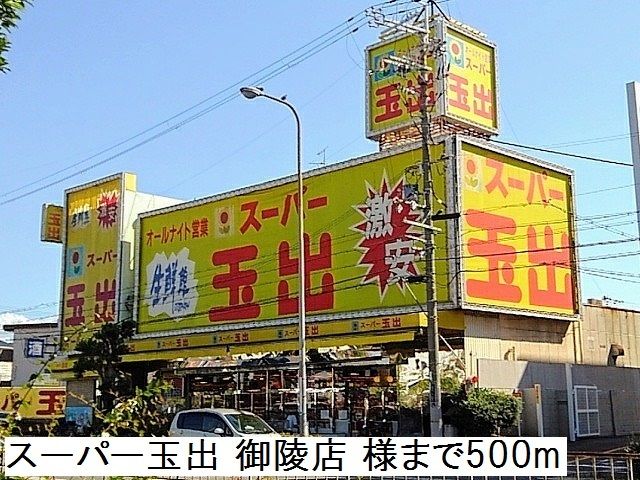 スーパー　スーパー玉出 御陵店様（スーパー）まで500m