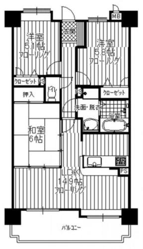 エクレールイースト西新の間取り写真