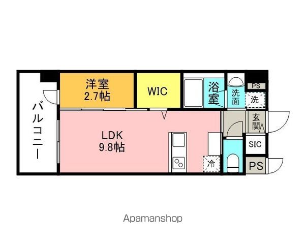 西鉄天神大牟田線 雑餉隈駅 徒歩9分 8階建 築4年の間取り写真