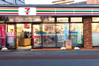 コンビニ　セブンイレブン 不動前駅東店（コンビニ）まで12m