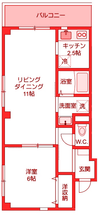 プリーモタナカの間取り写真
