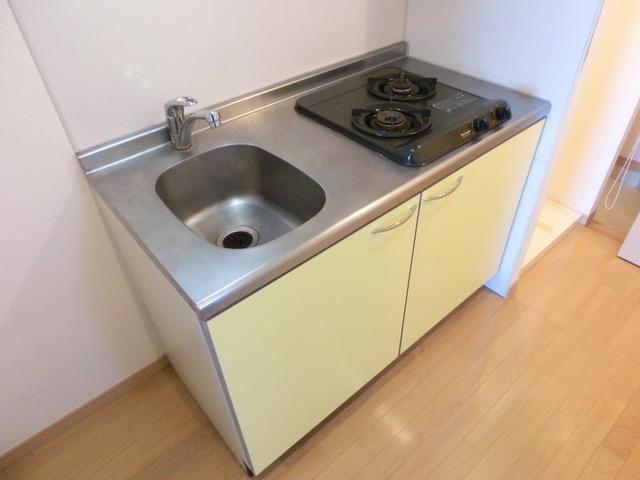 キッチン　２口ガスシステムキッチン