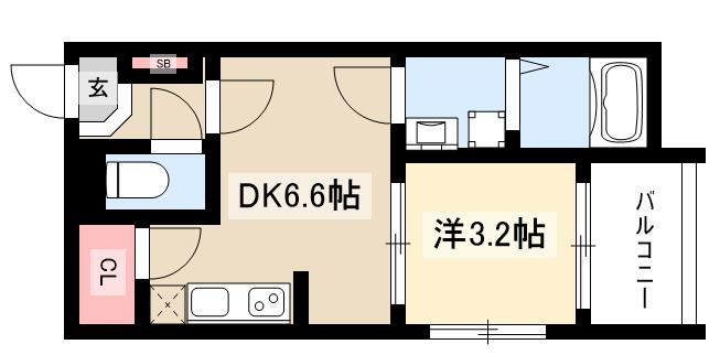 エスポワール今池南の間取り写真