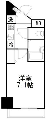 東京メトロ丸ノ内線 淡路町駅 徒歩2分 13階建 築22年の間取り写真