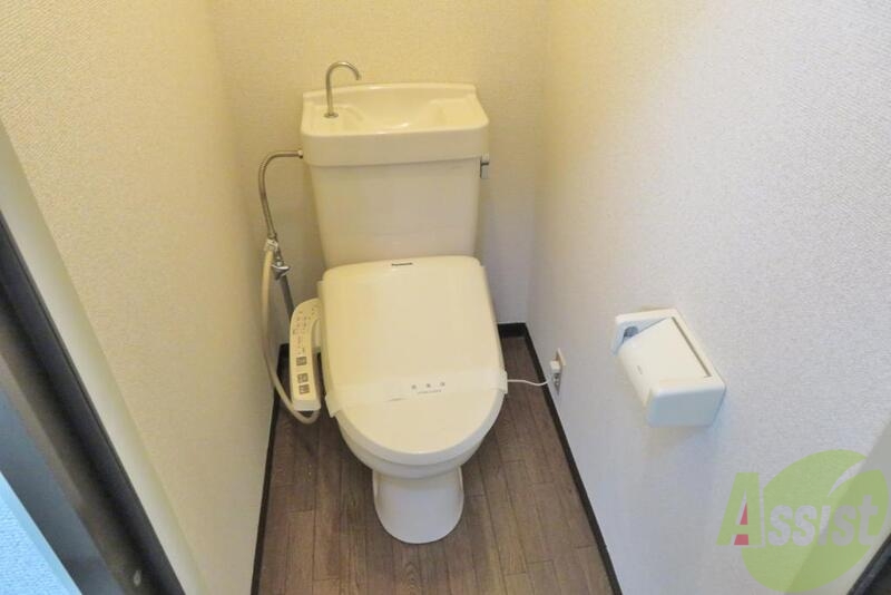 トイレ　トイレはきれいですよ。この通りしっかり消毒済みです