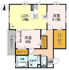 クレスト川口の間取り写真