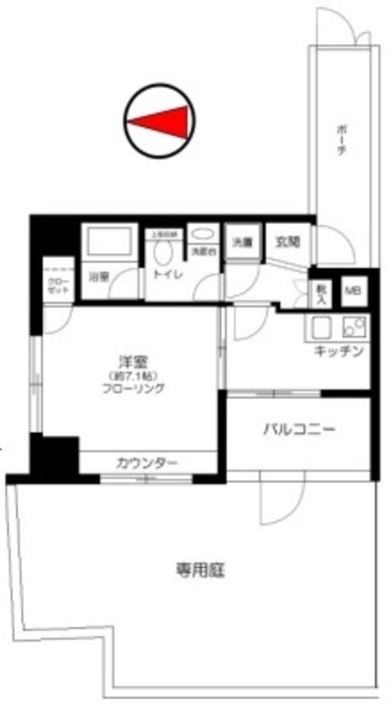 ＪＲ総武線 飯田橋駅 徒歩6分 12階建 築25年の間取り写真