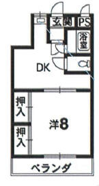 ＪＲ鳴門線 金比羅前駅 徒歩55分 4階建 築40年の間取り写真
