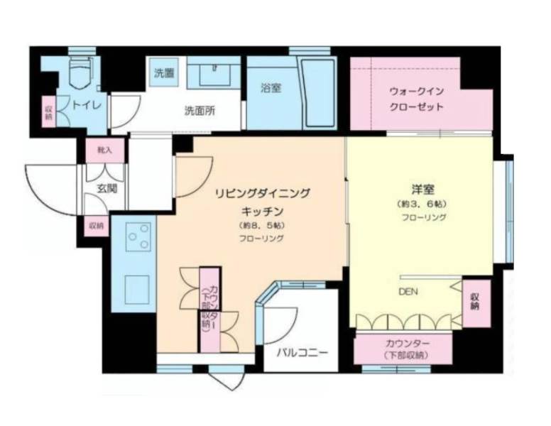 ディ・レジデンセス銀座東の間取り写真