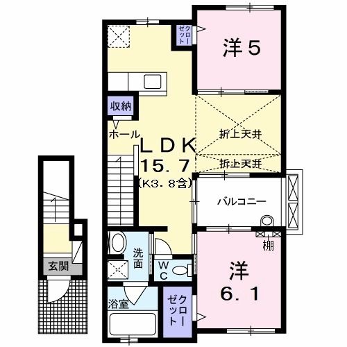 オーブ メゾンの間取り写真