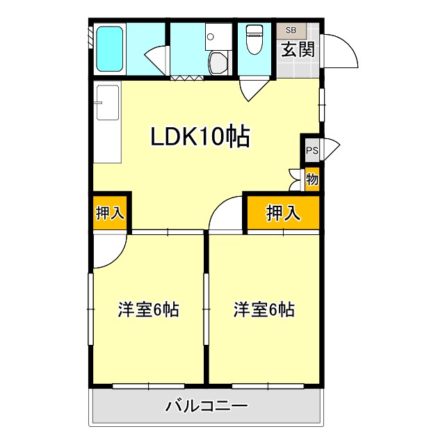 コスモハイツの間取り写真