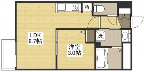 月光矢賀ソレイユサイド参番館の間取り写真