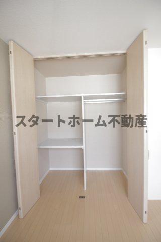 収納　たっぷりとした収納スペースです