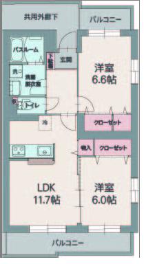 アロッジオ　トガリーゼの間取り