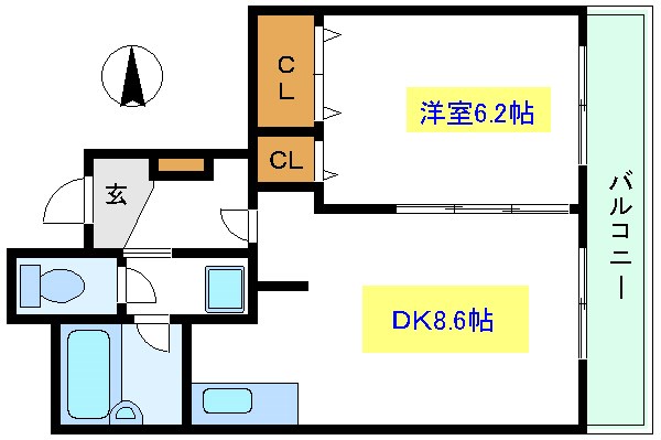 【江東区東陽のマンションの間取り】