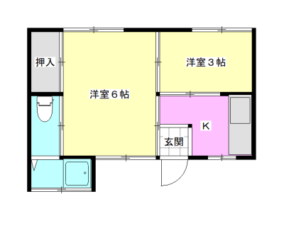 大前アパートの間取り