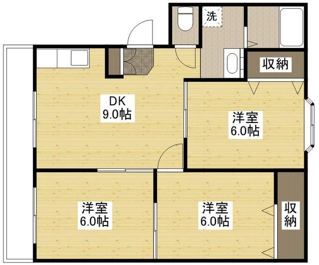 リバーコートカドヤの間取り