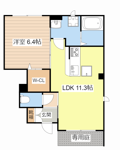 シャーメゾン　ベルプラートの間取り