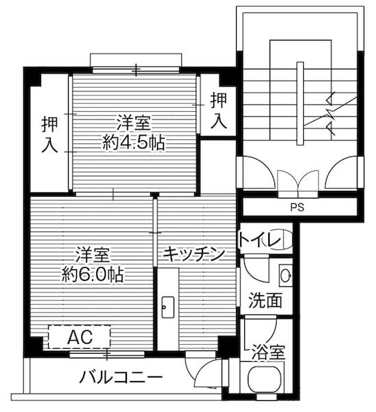 ビレッジハウス浜岡1号棟の間取り