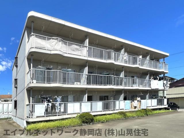 静岡市駿河区向手越のマンションの建物外観