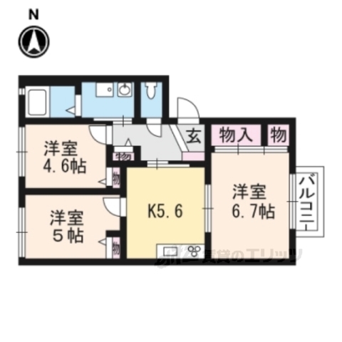 フォレスト木津の間取り