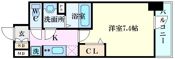 プレサンス広島中央の間取り