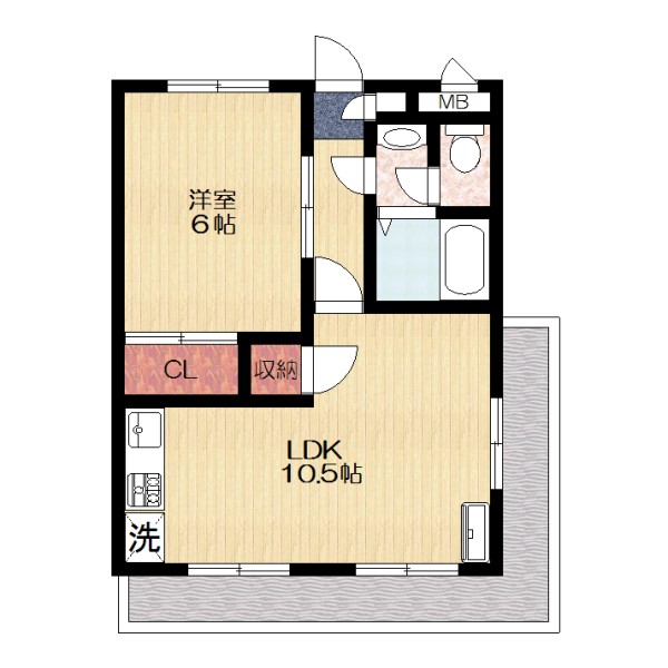 第2山内マンションの間取り