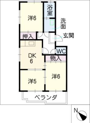 タウン梨花の間取り