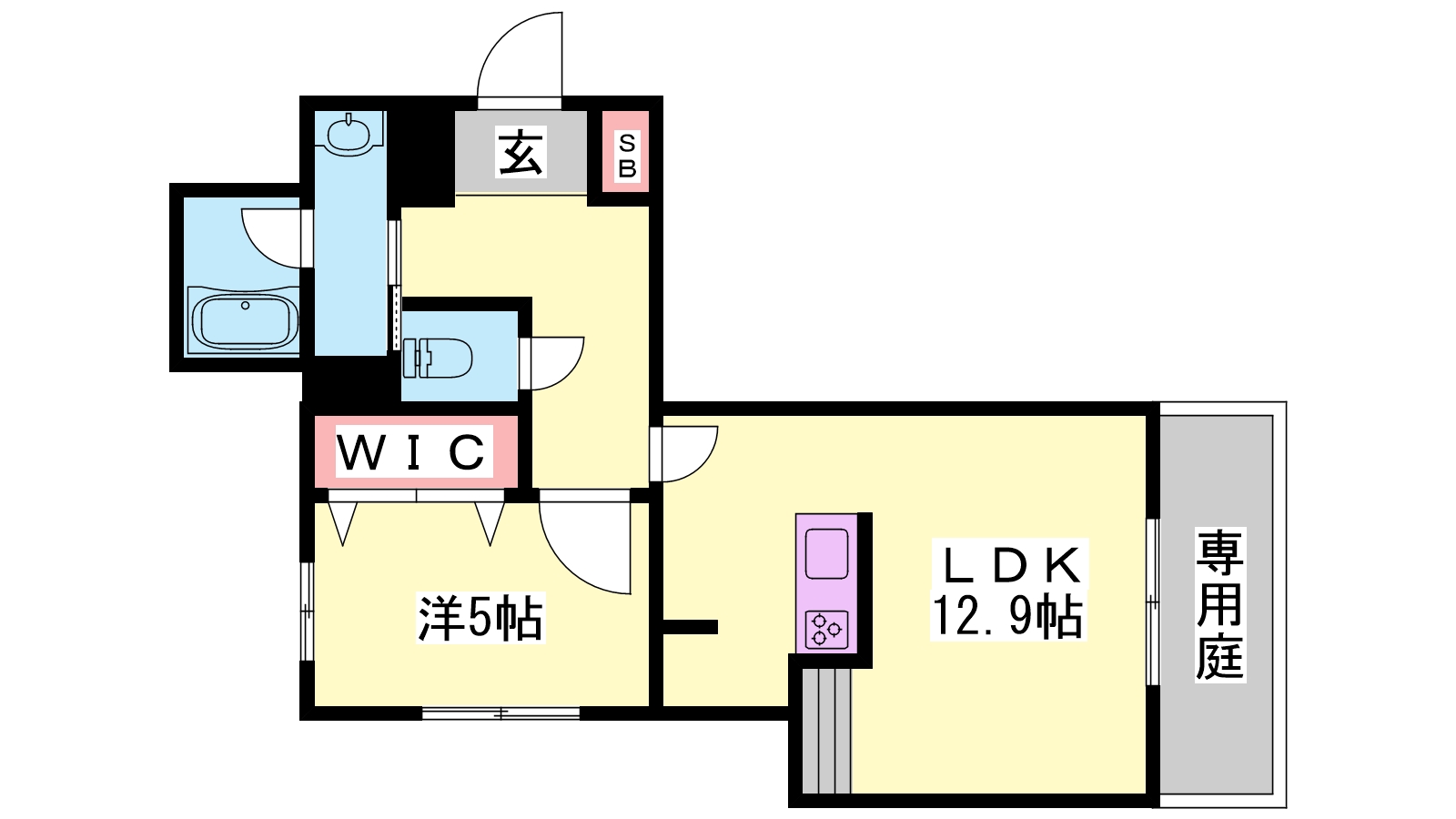 姫路市北条口のマンションの間取り