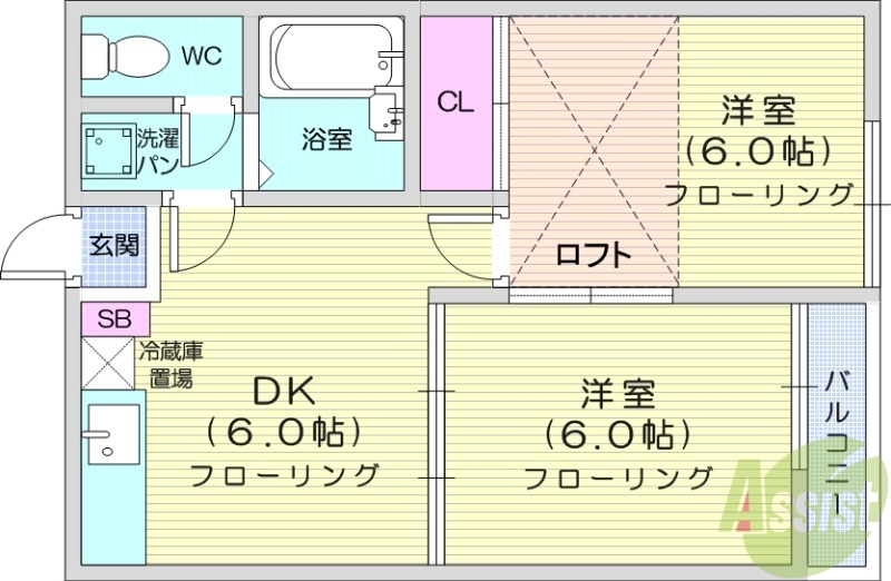 レオパレス沖野第3_間取り_0