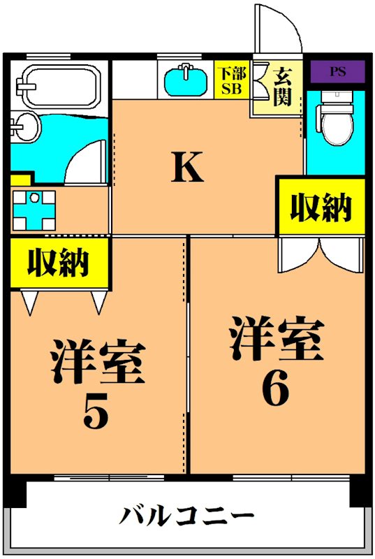 湯本ビルの間取り