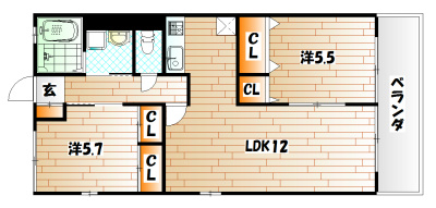 ビューテラス清田の間取り